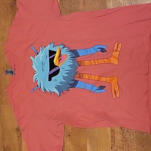 Custom XL coral graphic tee